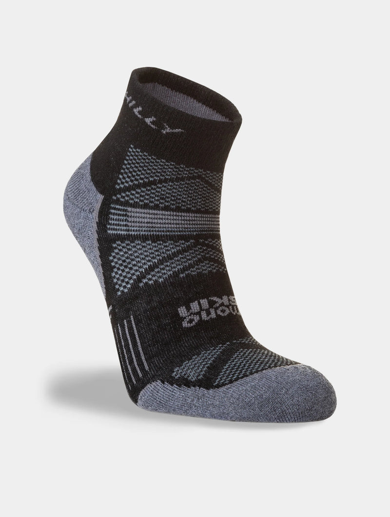 Hilly Supreme Anklet Med Socks-Black/Grey Marl