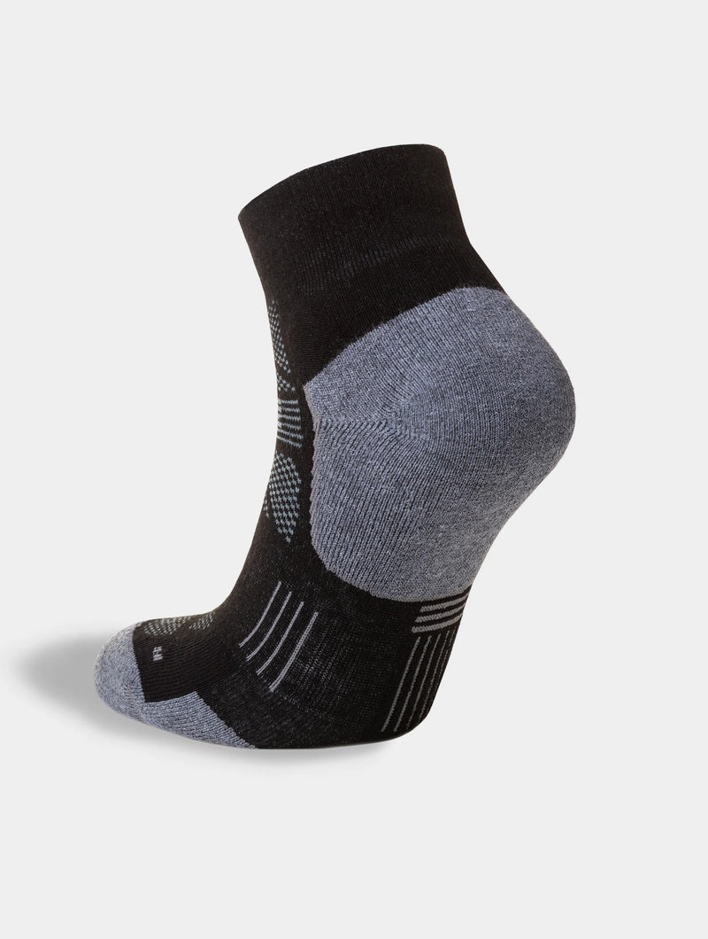 Hilly Supreme Anklet Med Socks-Black/Grey Marl