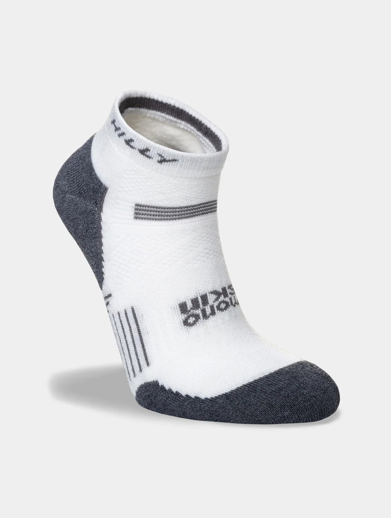 Hilly Supreme Quarter Med Socks-White/Grey Marl