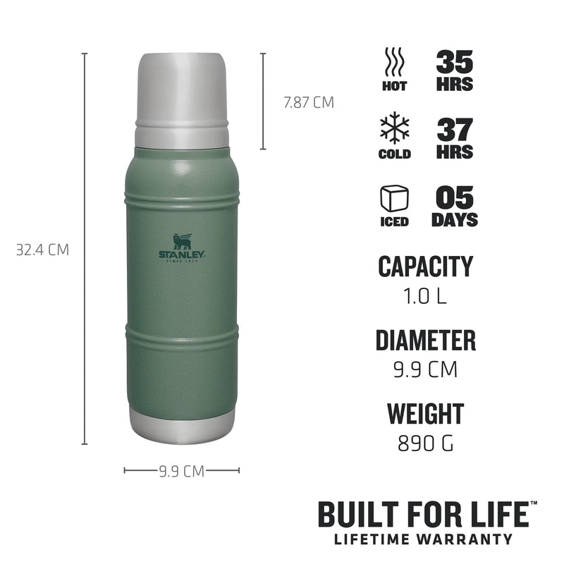 Stanley The Artisan Thermal Bottle 1.0L-Hammertone Green