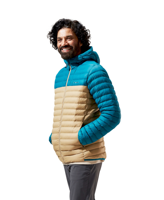 Berghaus Men's Vaskye Insulated Jacket-Natural/Dark Turquoise