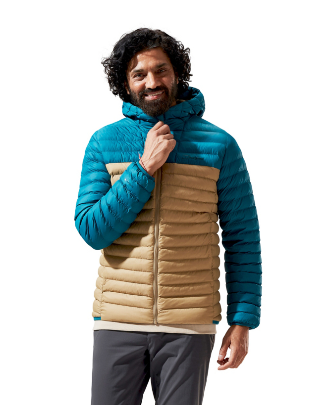 Berghaus Men's Vaskye Insulated Jacket-Natural/Dark Turquoise