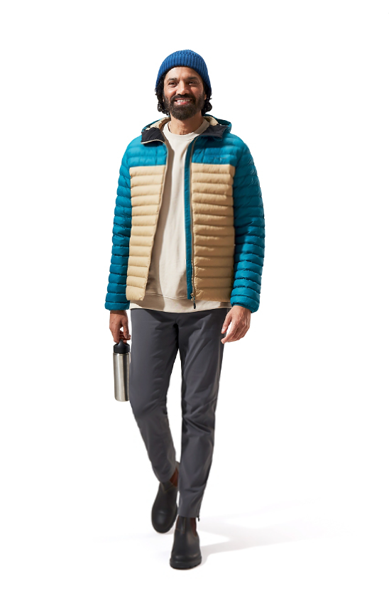 Berghaus Men's Vaskye Insulated Jacket-Natural/Dark Turquoise