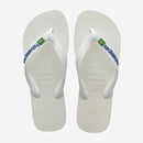 Havaianas Brasil Logo Flip Flops-White
