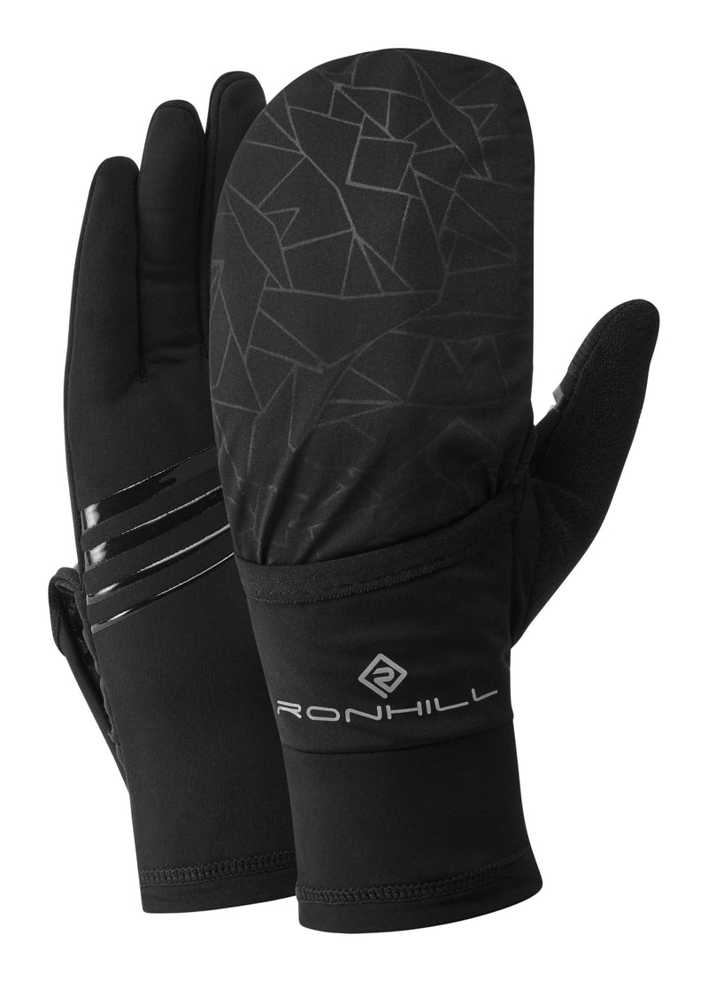 Ronhill Wind-Block Flip Glove-All Black