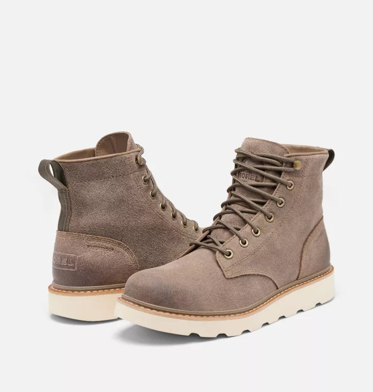 Sorel Men's SLABTOWN 62' SIX Waterproof Boots-Wet Sand, Bleached Ceramic