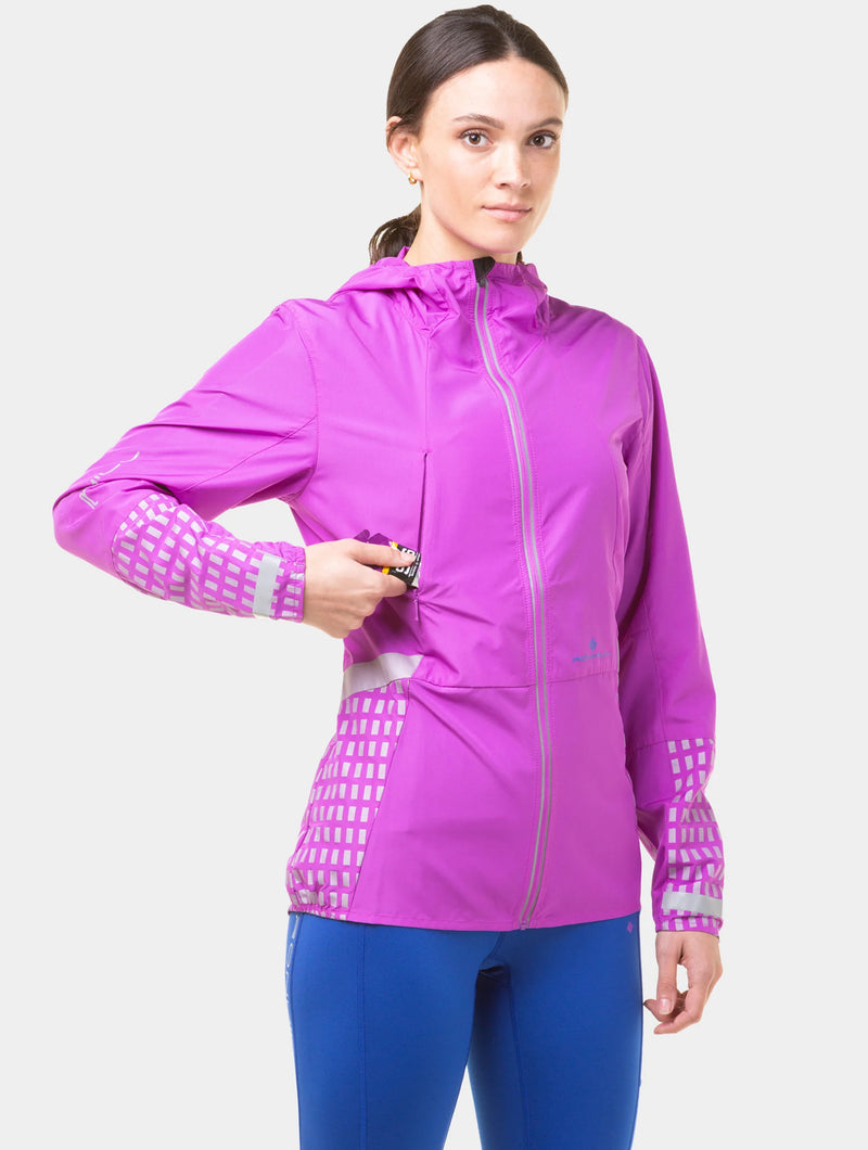 Ronhill Women's Tech Afterhours Jacket-Thistle/Cobalt/Rflct