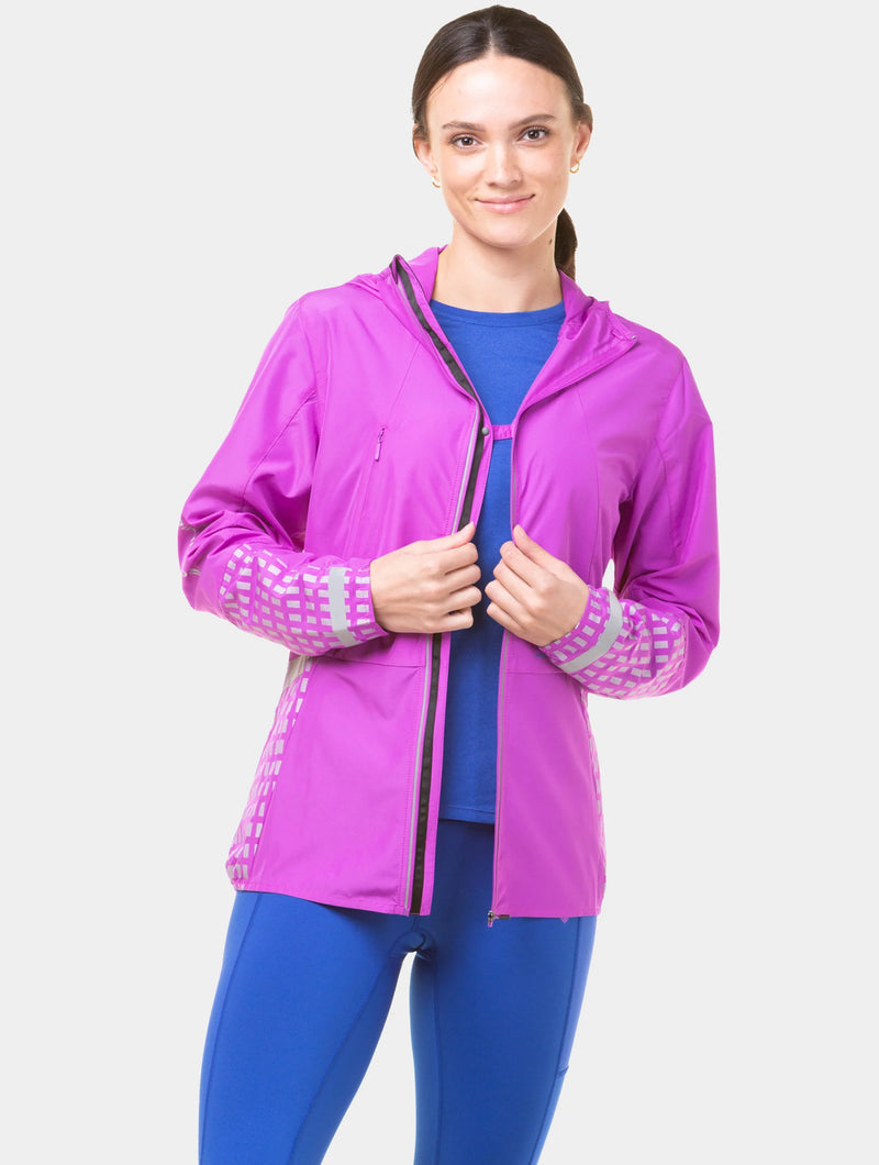 Ronhill Women's Tech Afterhours Jacket-Thistle/Cobalt/Rflct