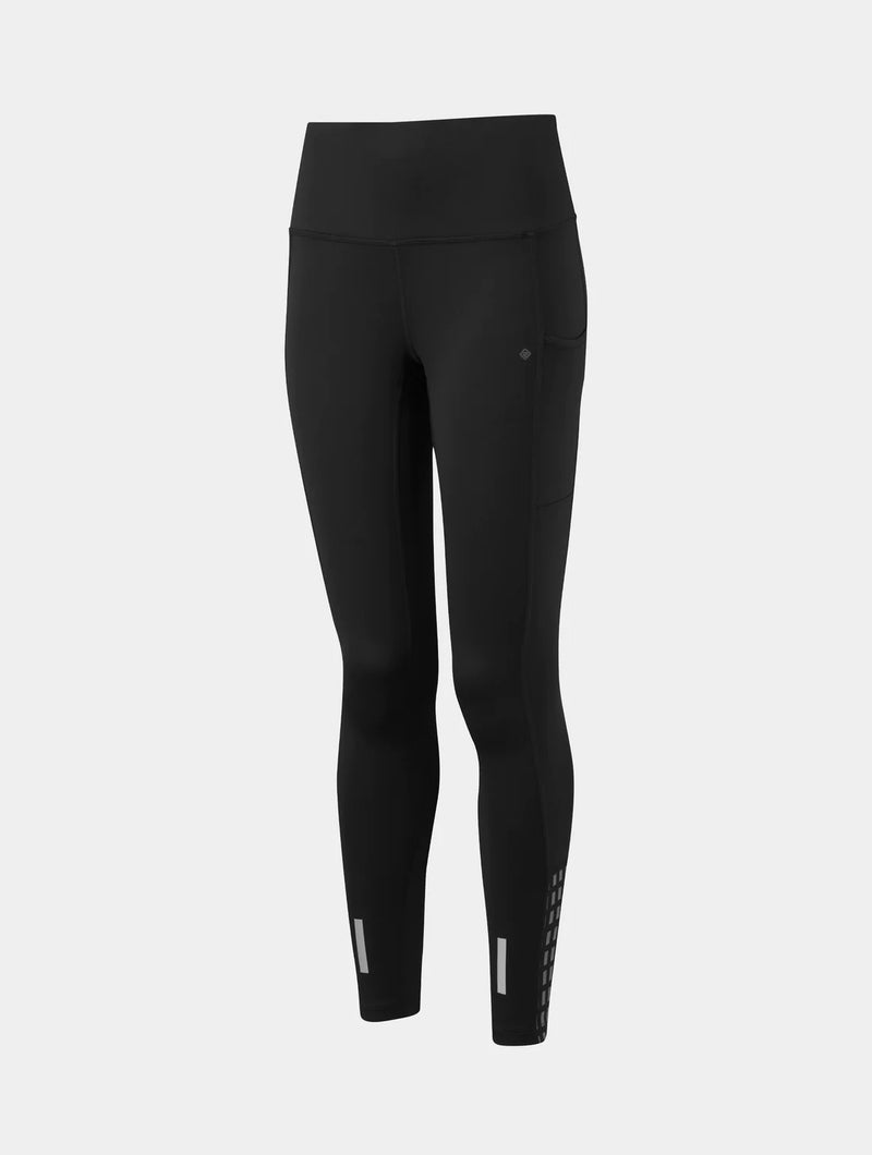 Ronhill Women's Tech Afterhours Tight-Black/Charcoal/Rflct