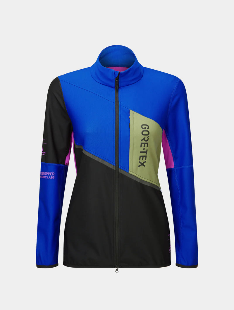 Ronhill Women's Tech Gore-Tex Windstopper Jacket-Black/Cobalt