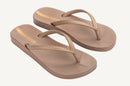 Ipanema Mesh X Fem Flip Flops-Beige/Gold