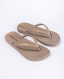Ipanema Mesh X Fem Flip Flops-Beige/Gold