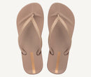 Ipanema Mesh X Fem Flip Flops-Beige/Gold