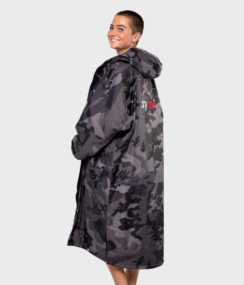 Dryrobe Advance Long Sleeve-Black Camouflage Black