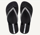 Ipanema Mesh X Fem Flip Flops-Black/Silver