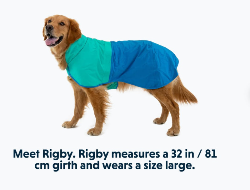 Ruffwear Sun Shower Dog Raincoat-Dusk Blue