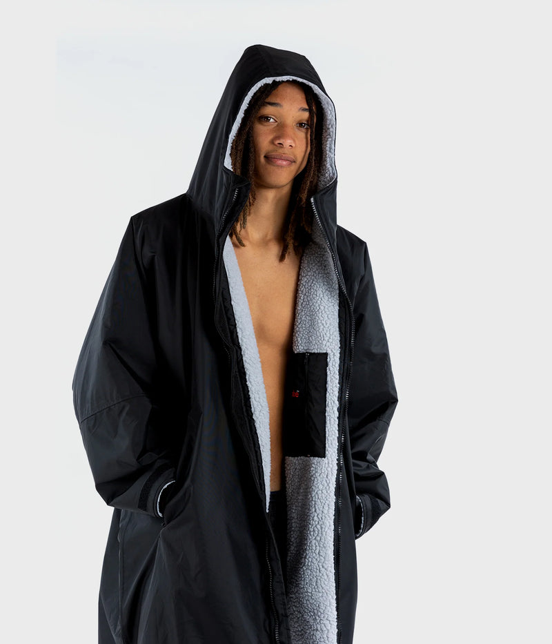 Dryrobe Advance Long Sleeve-Black/Grey