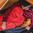 Snugpak Softie Expansion 4 Sleeping Bag-Left Side Zip-Black/Red