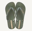 Ipanema Anat Lolita Fem Flip Flops-Green/Glitter Green