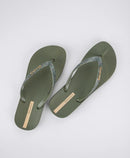 Ipanema Anat Lolita Fem Flip Flops-Green/Glitter Green