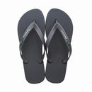 Ipanema Classic Brazil II Mens Flip Flops-Dark Grey/Grey