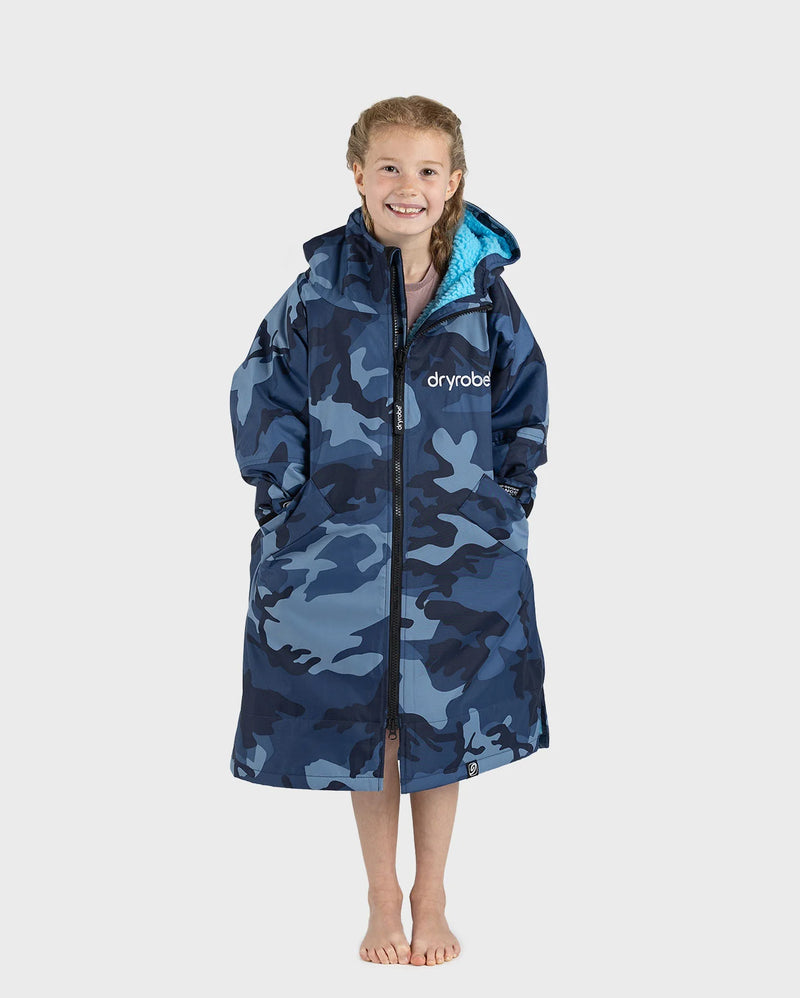 Dryrobe Advance Long Sleeve-Blue Camo/Blue