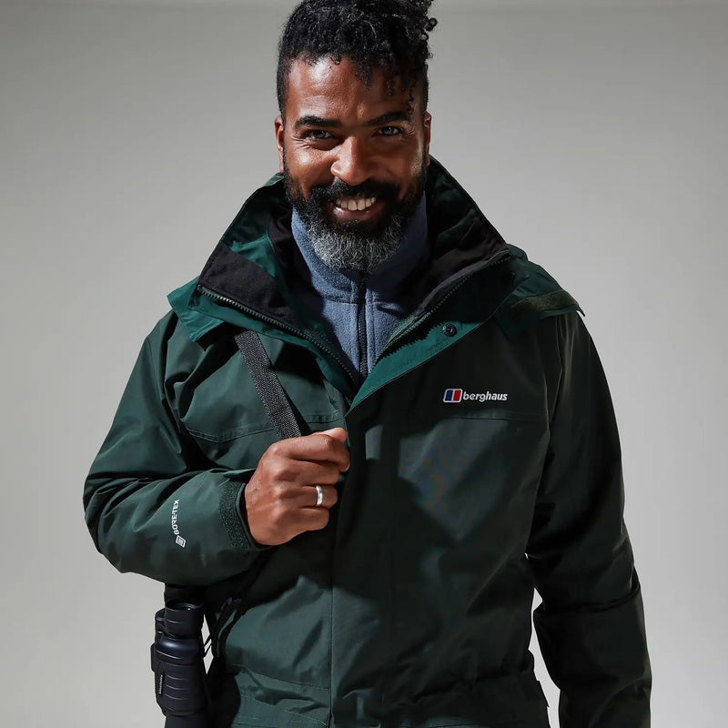 Berghaus Men's Long Cornice Jacket-Dark Green