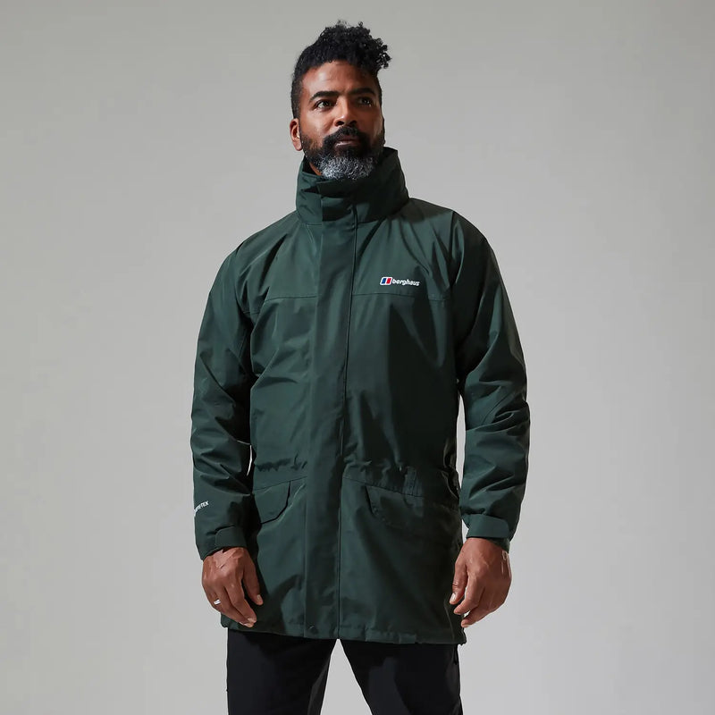Berghaus Men's Long Cornice Jacket-Dark Green