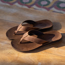 Reef Ojai Classic Men's Flip Flops-Dark Brown