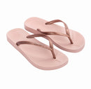 Ipanema Anatomica Tan Fem Flip Flops-Pink/Metallic Pink