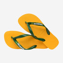 Havaianas Brasil Logo Flip Flops-Pop Yellow