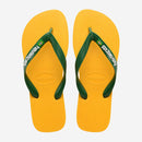 Havaianas Brasil Logo Flip Flops-Pop Yellow