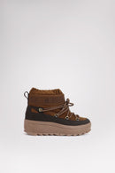 Pajar Galaxy Mini Suede Women's Pull On Boots-Chestnut/Brown
