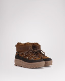 Pajar Galaxy Mini Suede Women's Pull On Boots-Chestnut/Brown