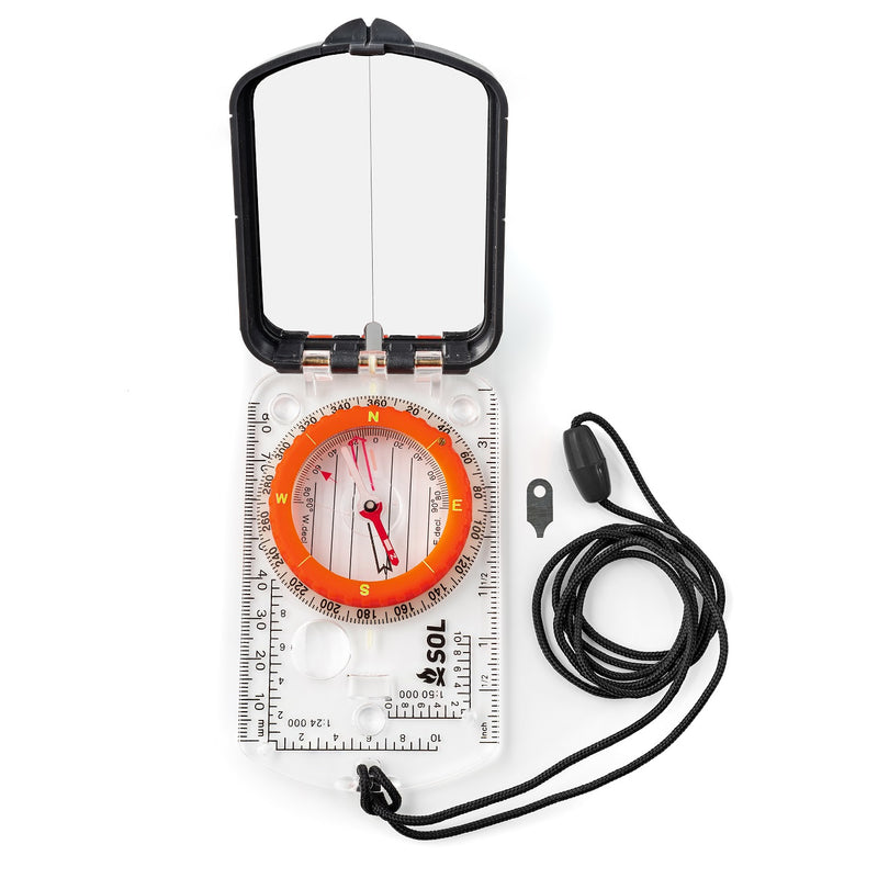 SOL Sighting Compass With Mirror