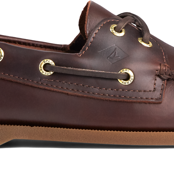 Sperry Men s Authentic Original 2 Eye Leather Boat Shoe Amaretto
