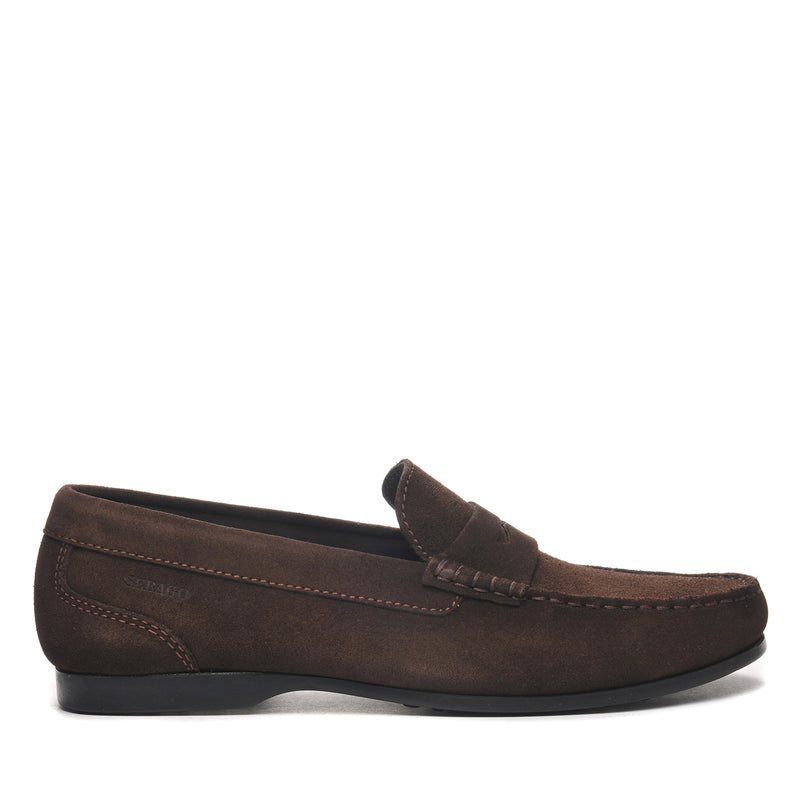 Sebago Men's Byron Suede Moccasin Shoes-Brown