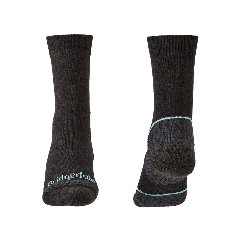 Bridgedale Women's Lightweight T2 Coolmax Performance Boot Sock-Graphite/Mint