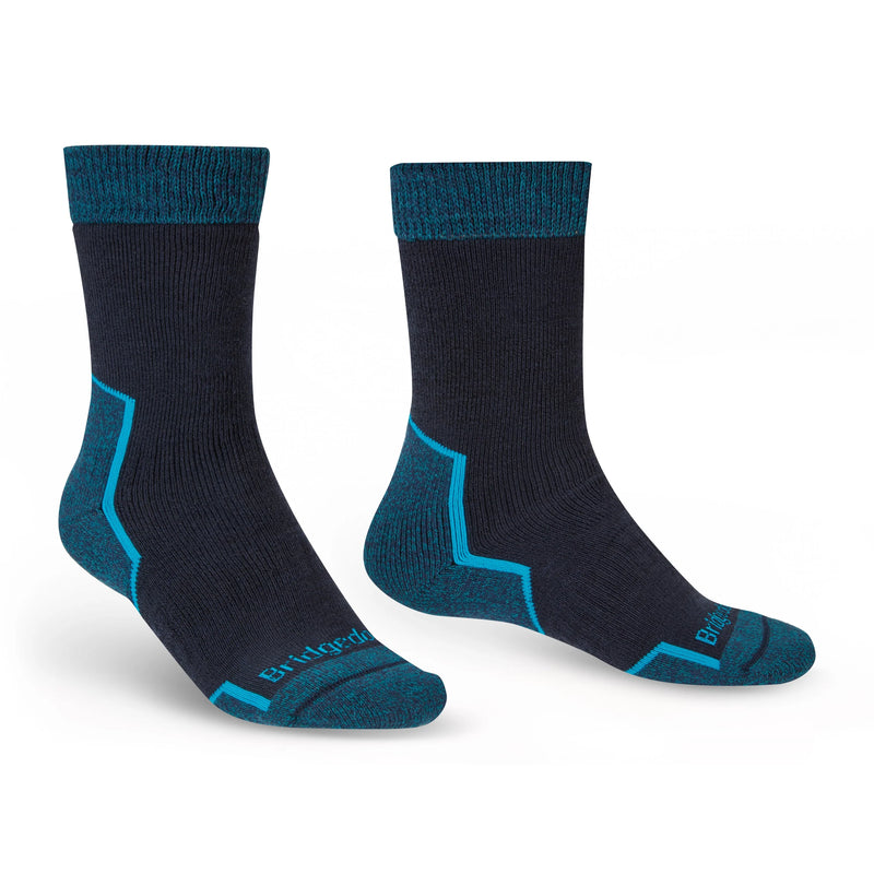 Bridgedale Men's Heavyweight Merino Comfort Boot Socks-Navy