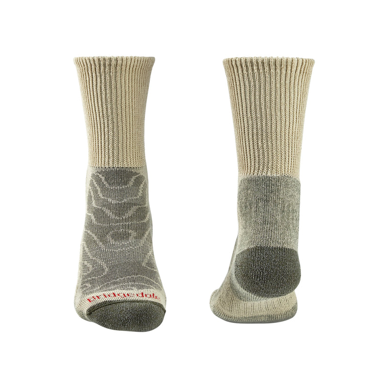 Bridgedale Men's Lightweight Merino Comfort Boot Socks-Natural