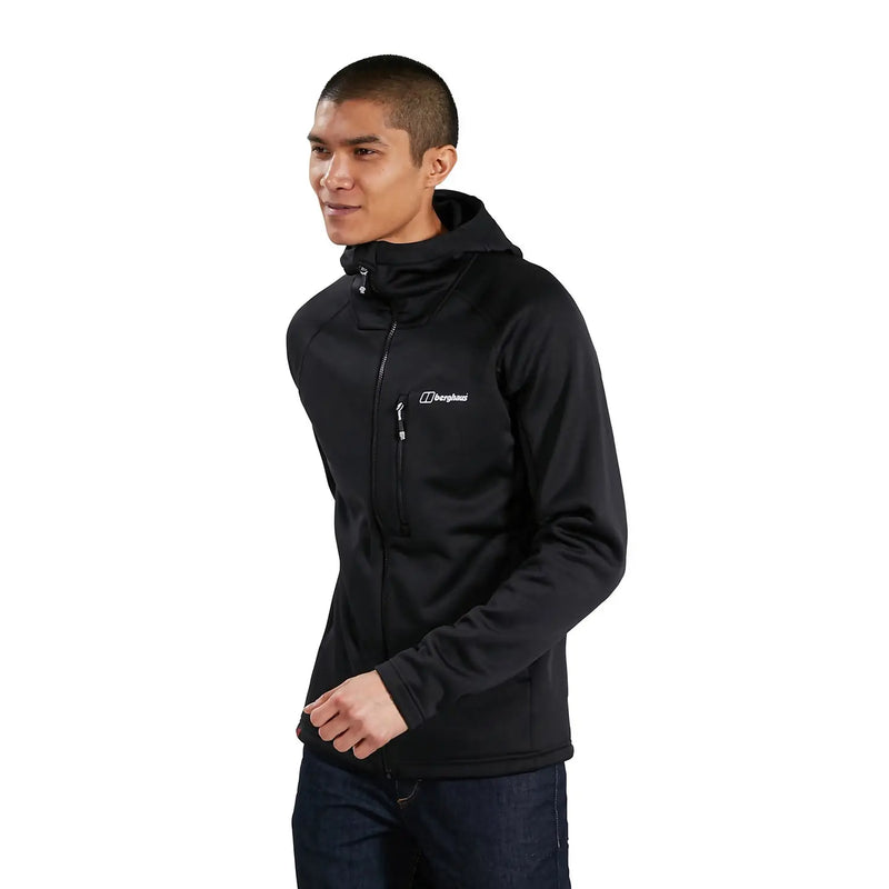 Berghaus Men's Carnot Hooded Fleece Jacket-Jet Black