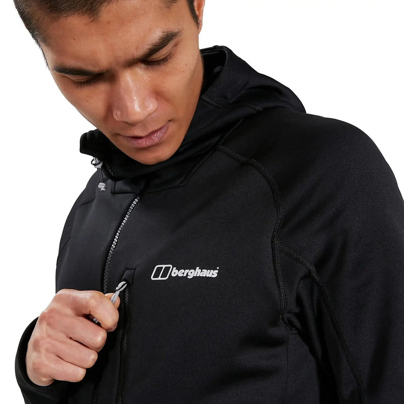 Berghaus Men's Carnot Hooded Fleece Jacket-Jet Black