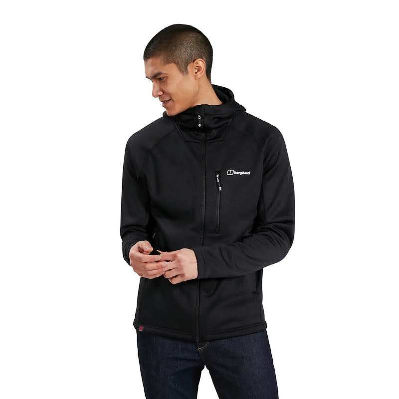 Berghaus Men's Carnot Hooded Fleece Jacket-Jet Black