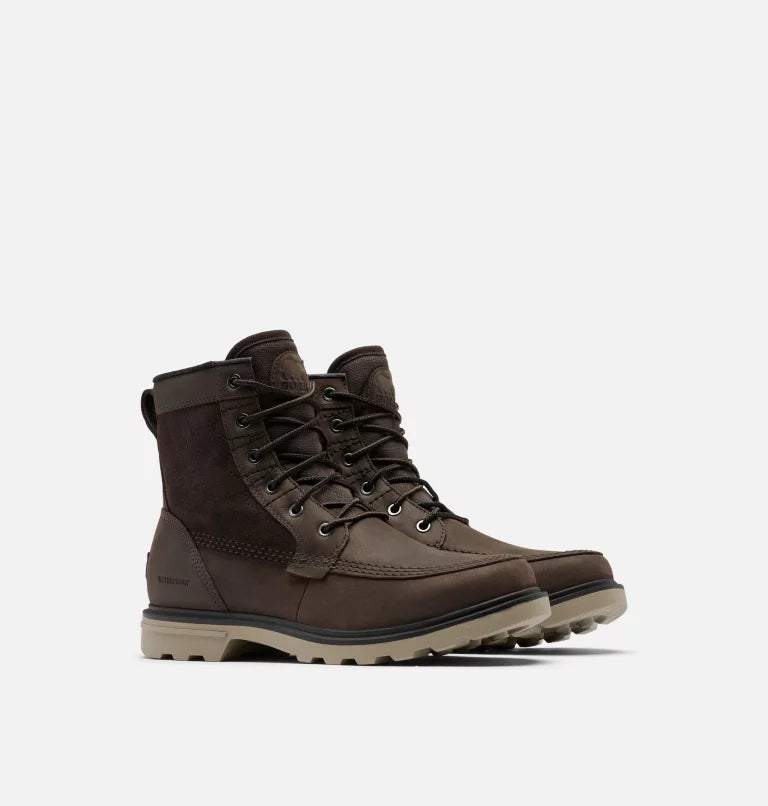 Sorel Men's Carson Storm Waterproof Winter Boot-Blackened Brown/Khaki II