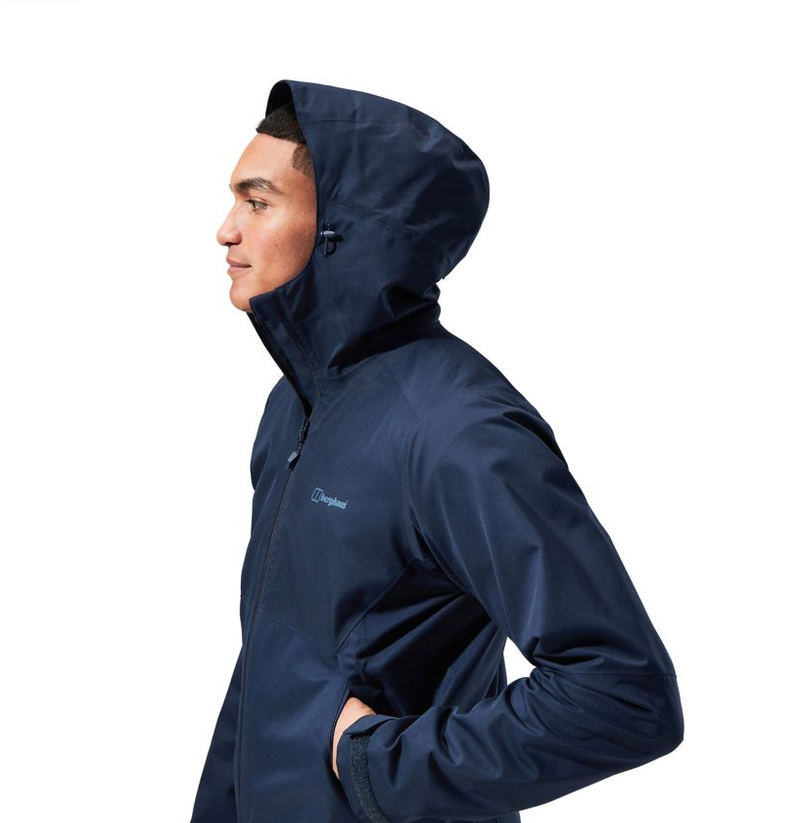 Berghaus Men's Fellmaster Interactive Waterproof Jacket-Dark Blue/Dark Blue