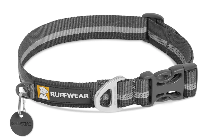 Ruffwear Crag Reflective Dog Collar-Granite Grey