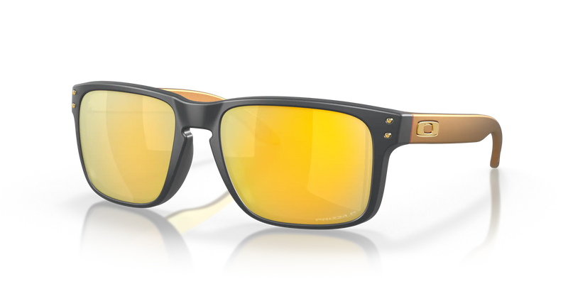 Oakley Holbrook OO9102-W455-Matte Carbon/Prizm 24k Polarized