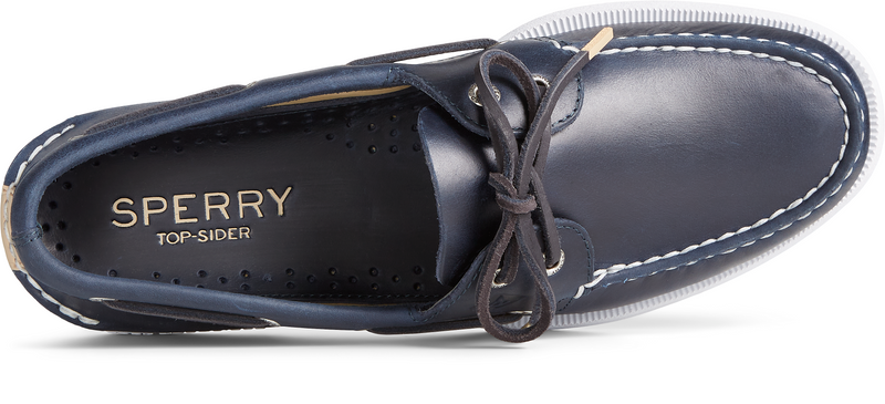 Sperry Men's Gold A/O 2-Eye Boat Shoe-Navy