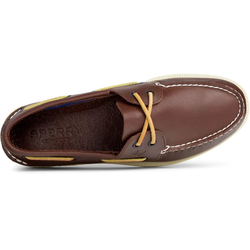 Sperry Men's Authentic Original 2-Eye Leather Boat Shoe-Brown