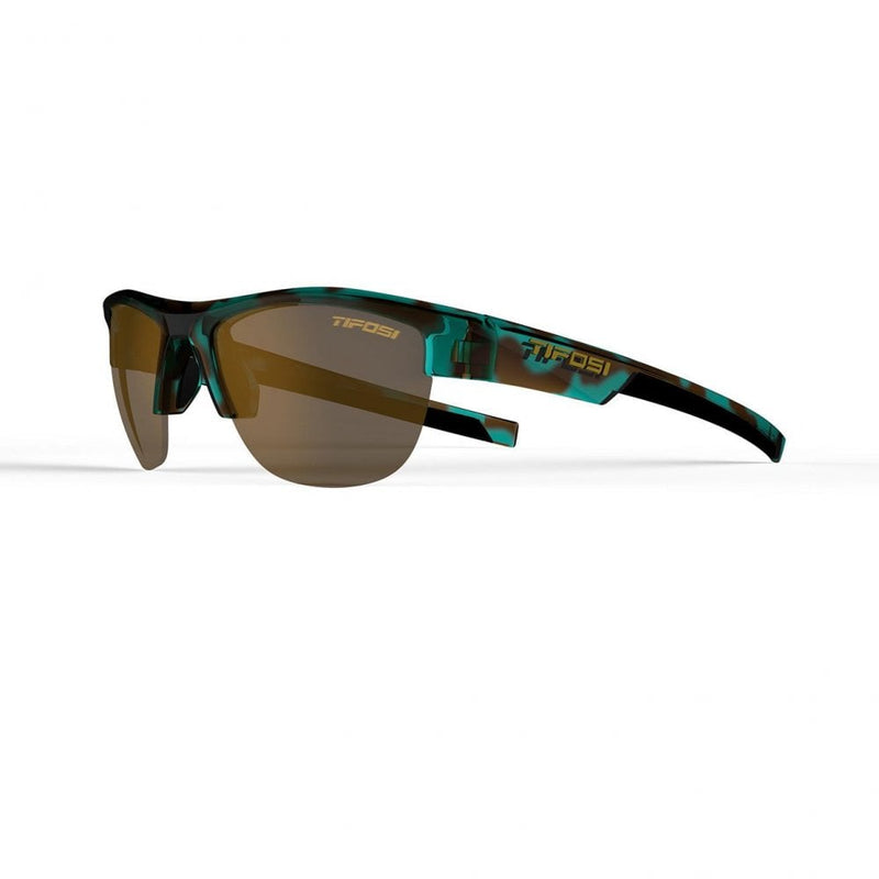 Tifosi Strikeout Polarised Single Lens Sunglasses-Blue Tortoise